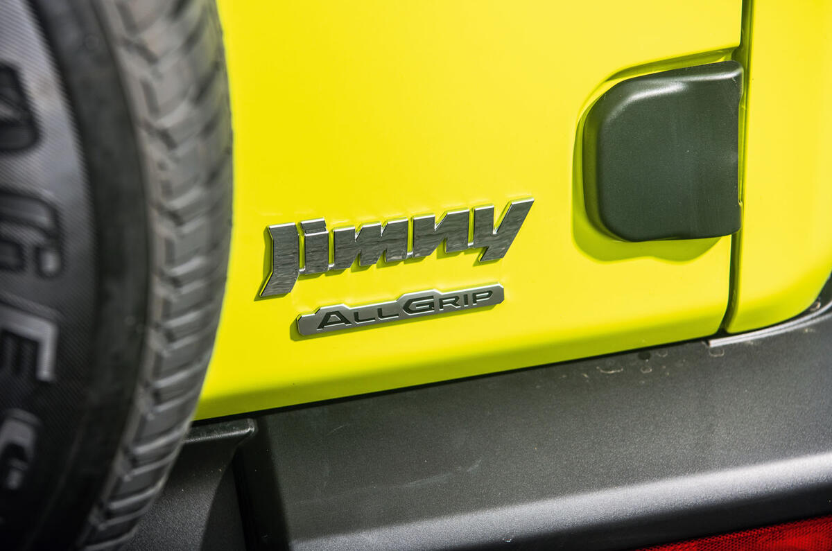 Suzuki Jimny 2018 road test review - rear AWD badge