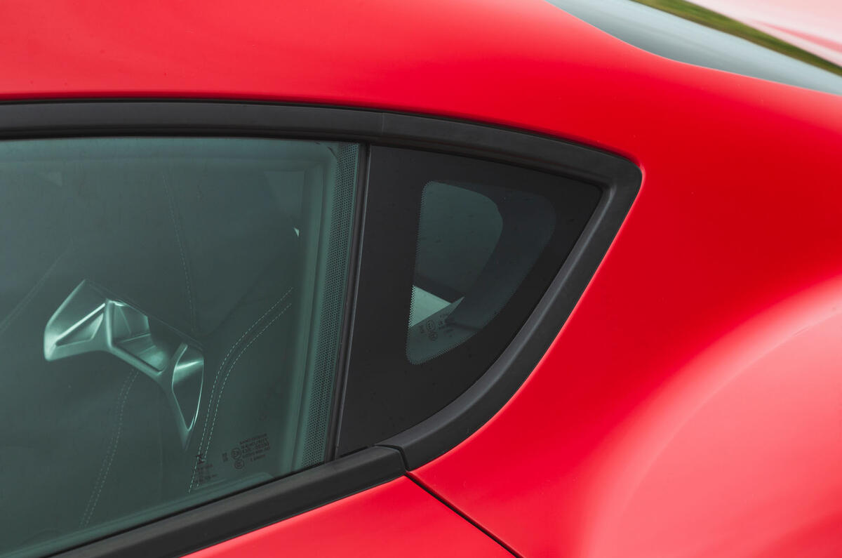 Toyota GR Supra 2019 road test review - b pillar
