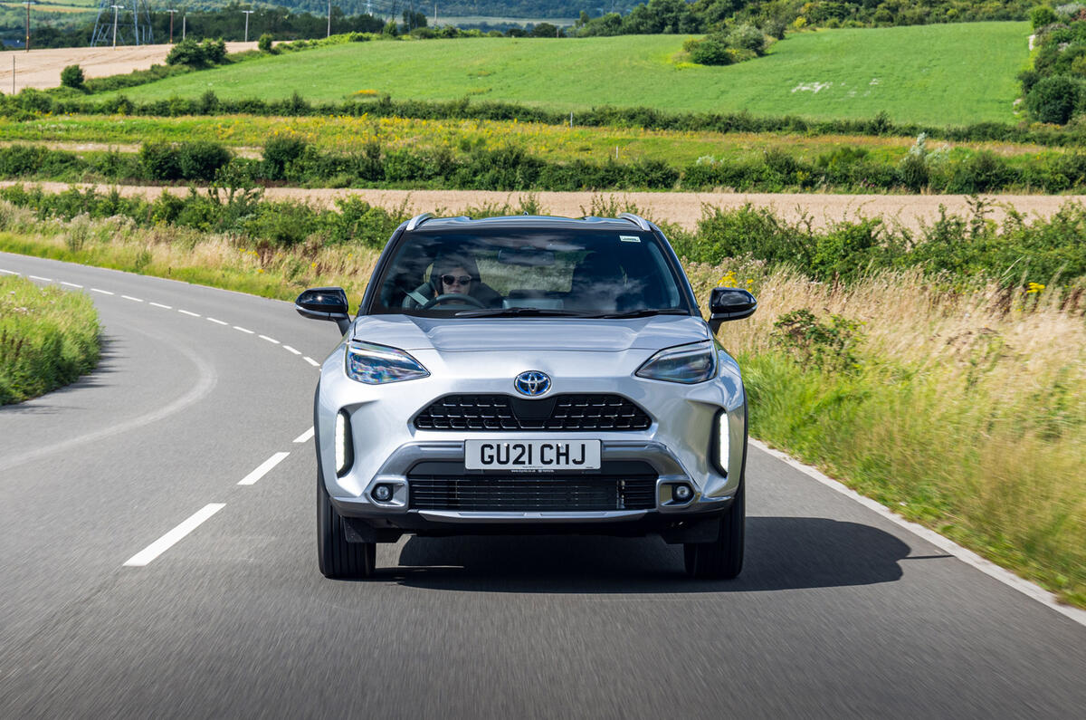 11 Toyota Yaris Cross 2021 UK FD on road nose