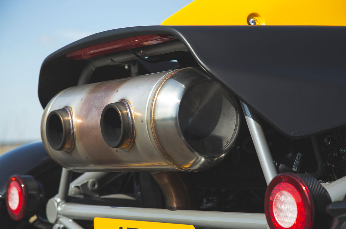 Ariel Atom 4 2019 road test review - exhaust