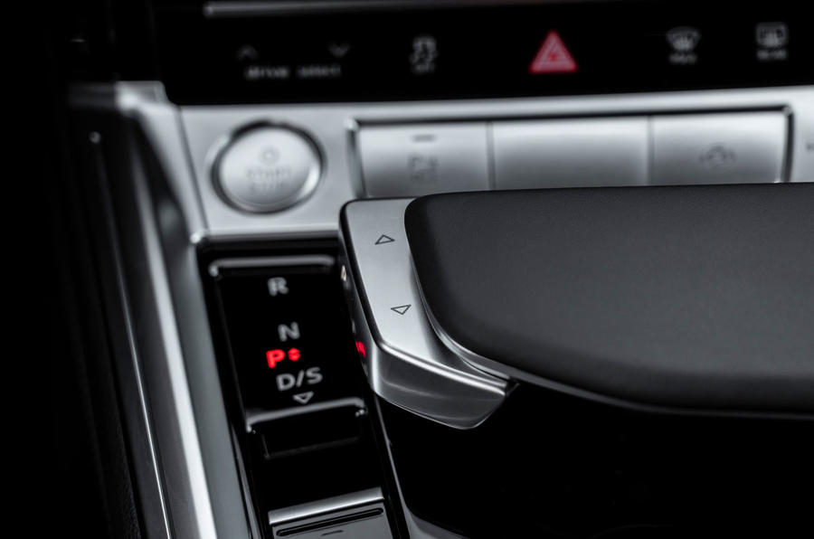 Audi E-tron Sportback 2020 : essai routier - sélecteur de vitesses