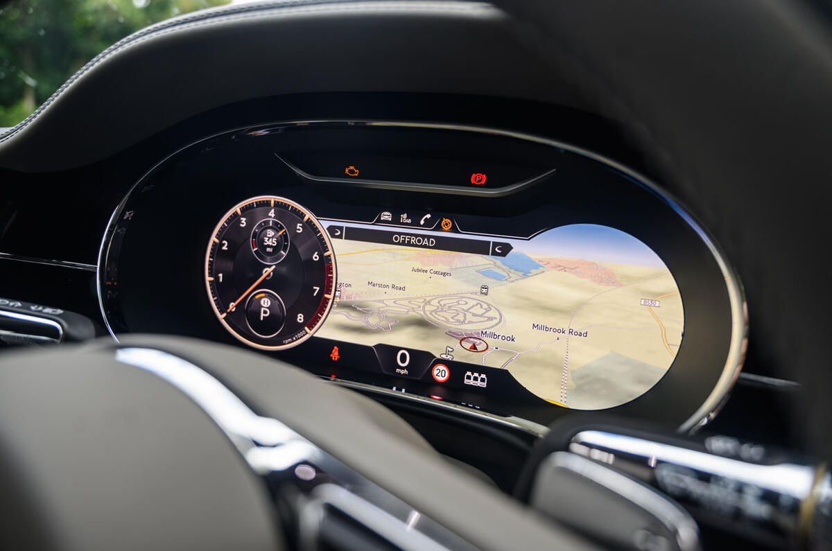 Bentley Flying Spur 2020 road test review - instruments