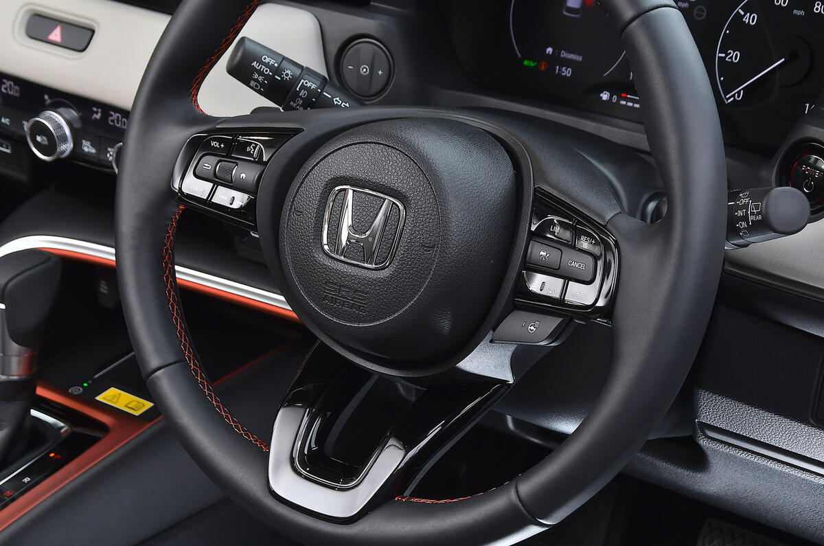 12 Honda HR V 2021 road test review steering wheel