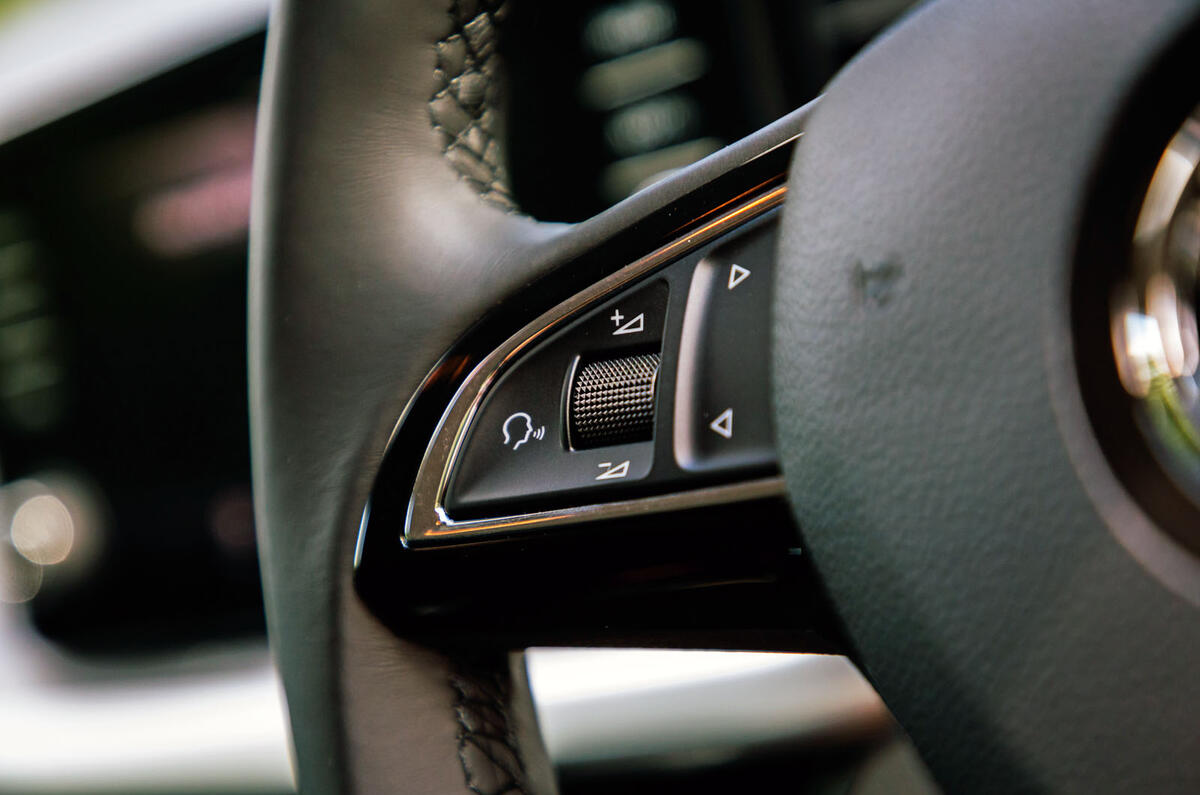 Skoda Scala 2019 road test review - steering wheel controls