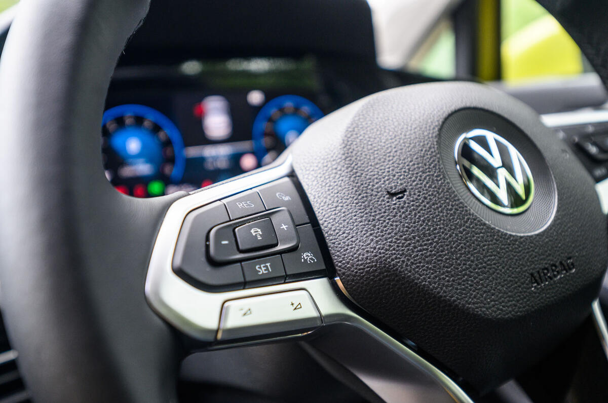 Volkswagen Golf 2020 road test review - steering wheel