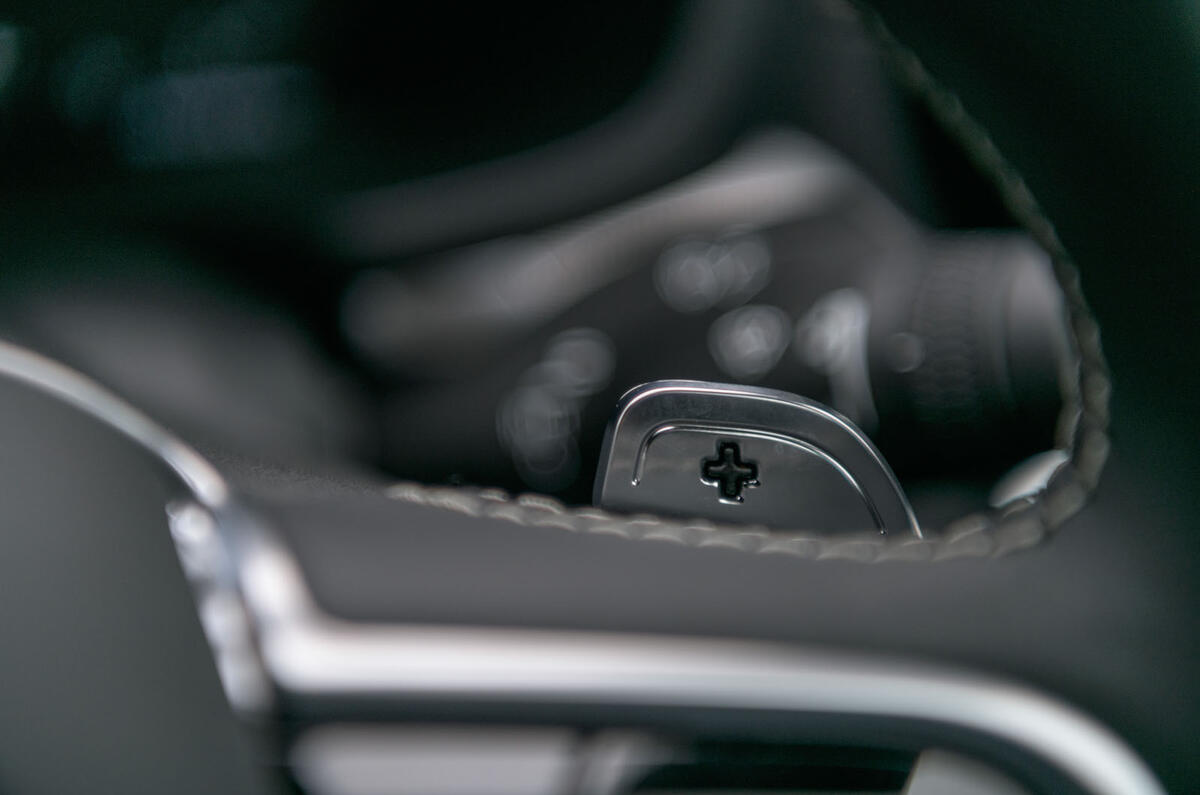 Volvo S60 Polestar Engineered 2020 road test review - paddle shifters