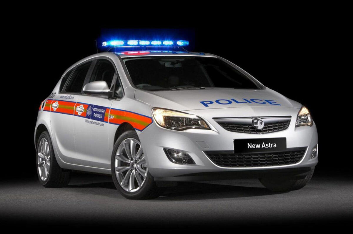 Vauxhall reveals Astra police car