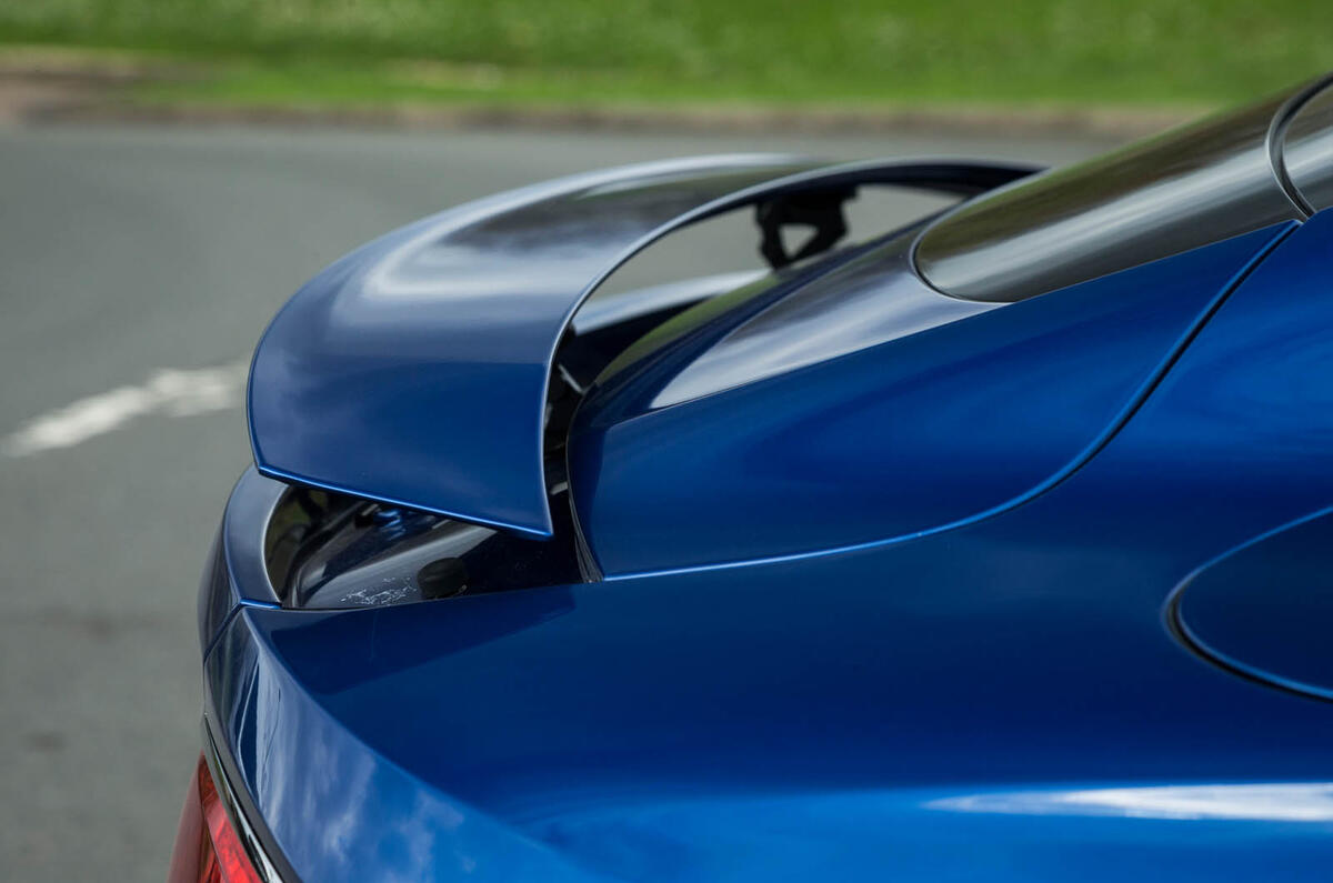 Bentley Continental GT 2018 Autocar road test review spoiler