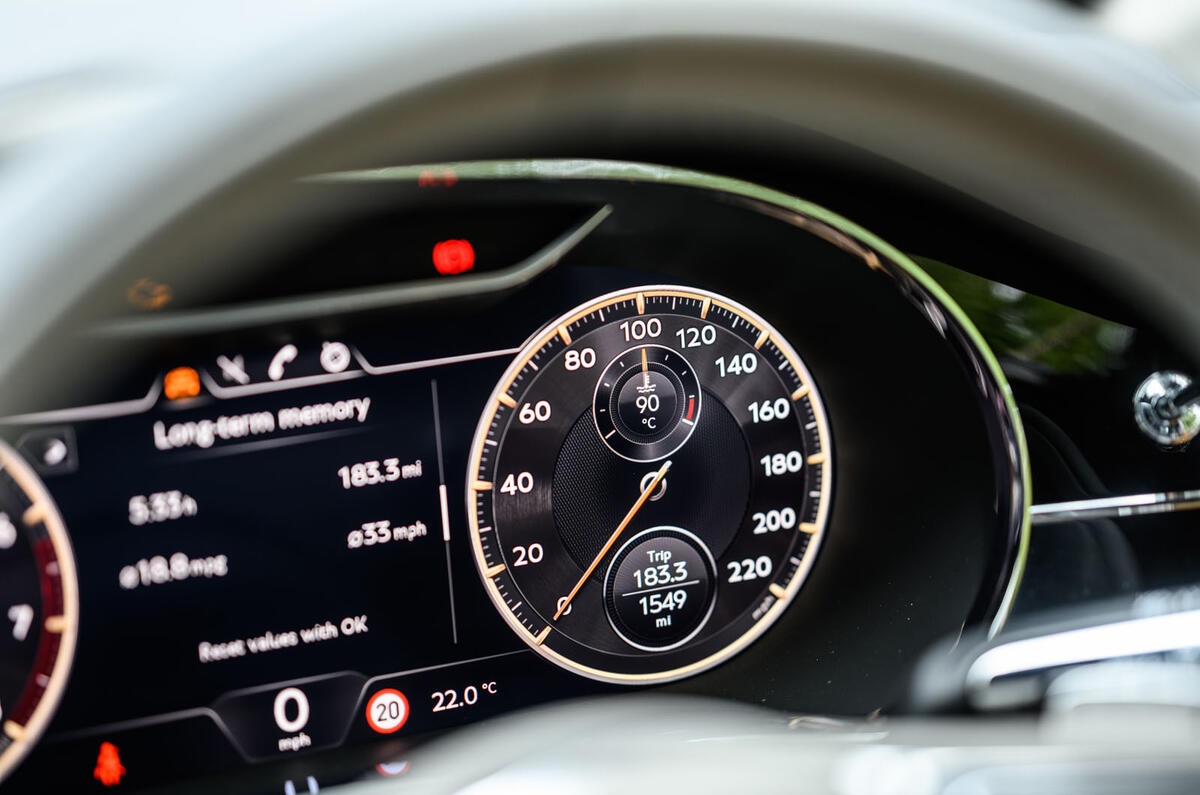 Bentley Flying Spur 2020 road test review - analogue dials