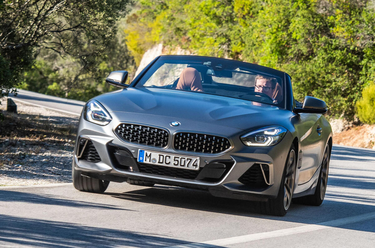 BMW Z4 2018 review - cornering front