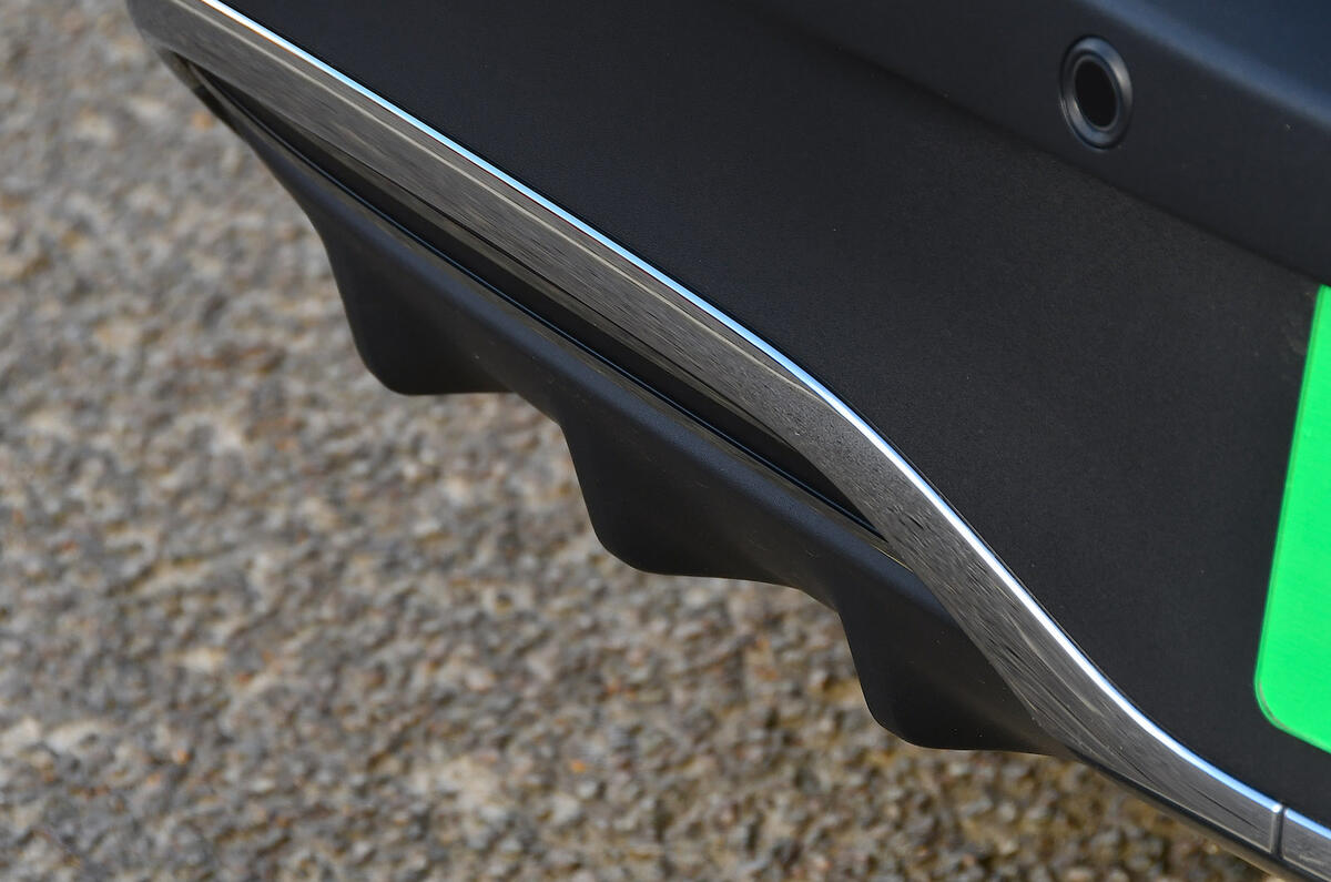 13 Mercedes Benz EQA 2021 road test review rear diffuser