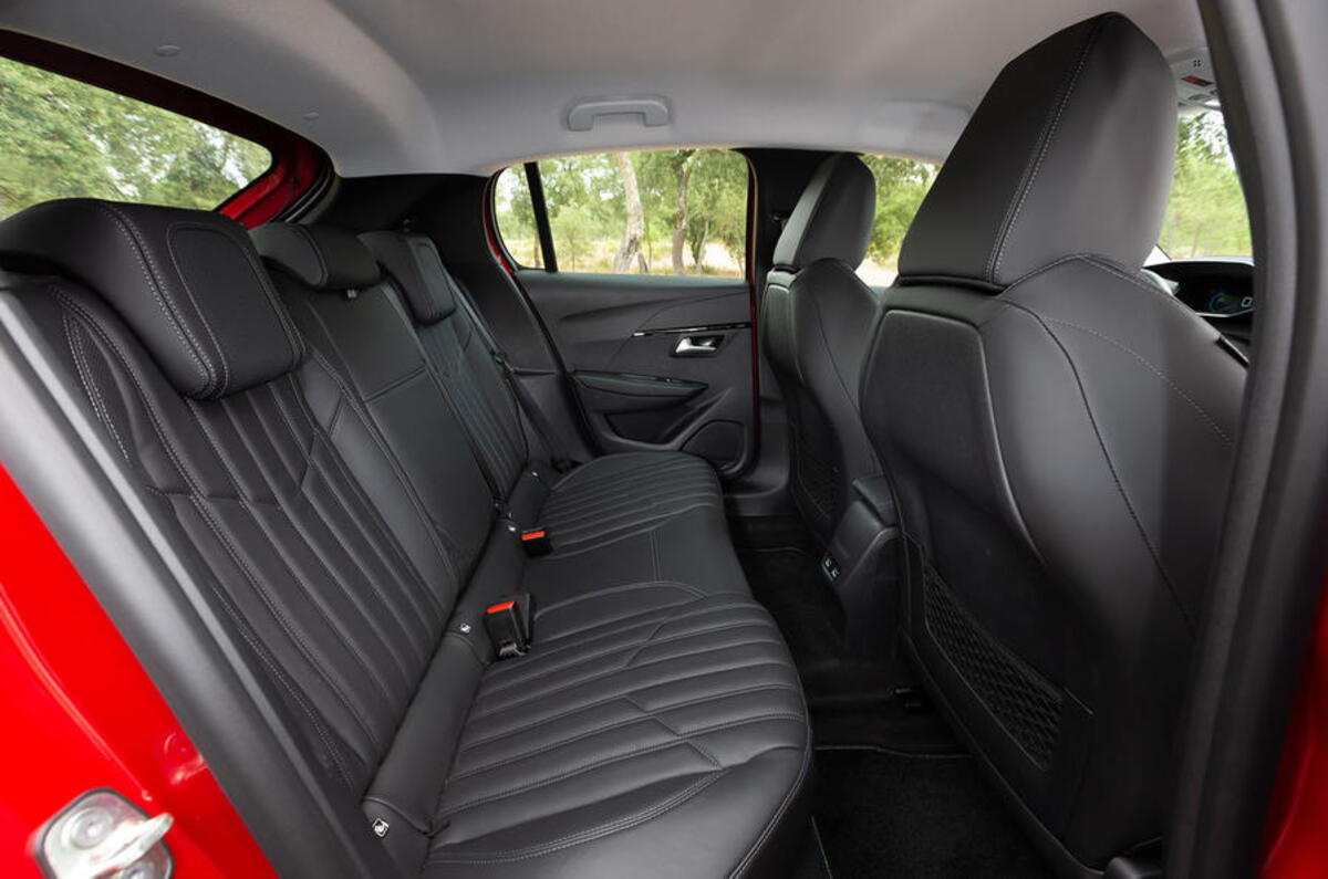 Peugeot 208 2020 road test review - rear seats