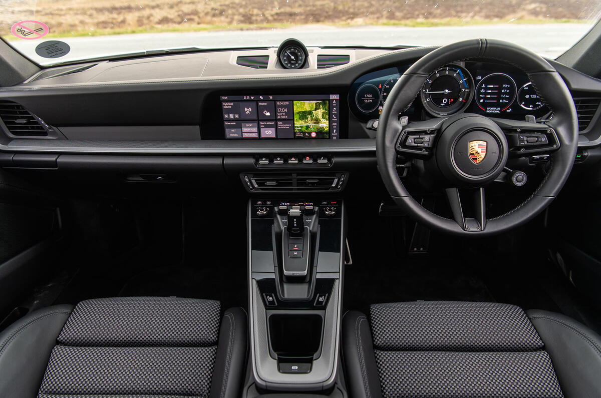 Porsche 911 Carrera S 2019 road test review - dashboard
