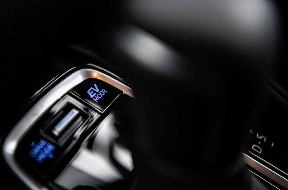 Toyota Corolla Touring Sports 2019 road test review - EV button
