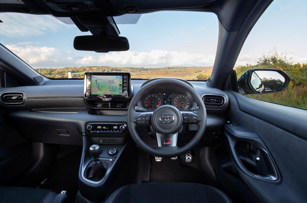 13 Toyota GR Yaris 2021 UK road test review dashboard