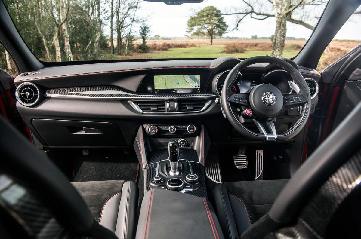 Alfa Romeo Stelvio Quadrifoglio 2019 road test review - dashboard
