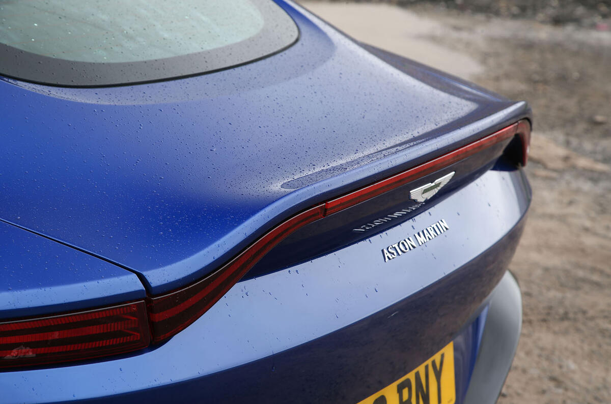 Aston Martin Vantage 2018 review lip spoiler