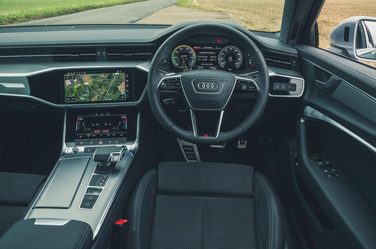 14 Audi A6 TFSIe 2022 road test review dashboard