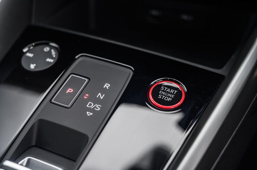 Audi S3 Sportback 2020 : examen de l'essai routier - bouton de démarrage