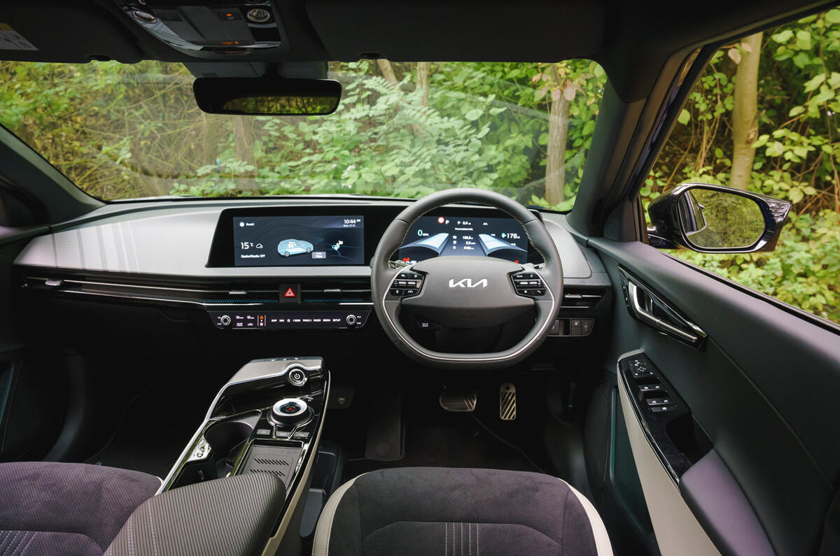 14 Kia EV6 2022 road test review dashboard