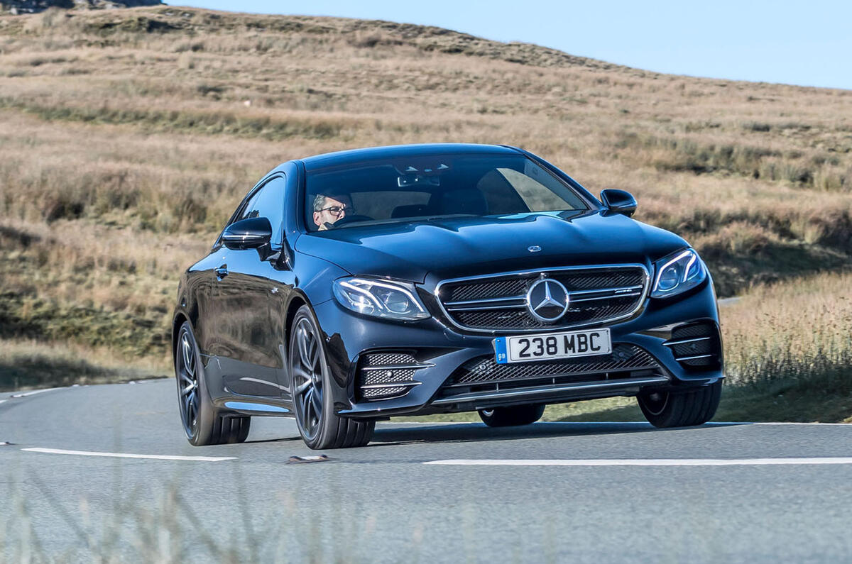 Mercedes-AMG E53 2018 review - cornering front