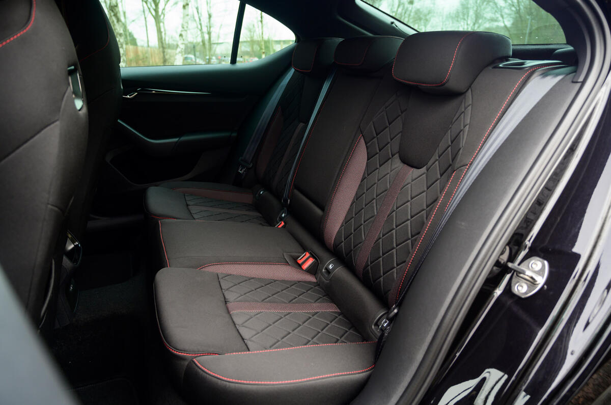 14 Skoda Octavia vRS TDI 2021 road test review rear seats