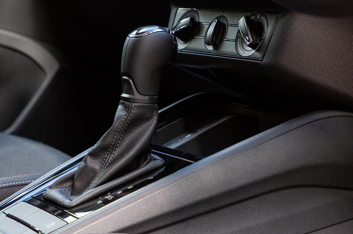 Skoda Scala 2019 road test review - gearstick