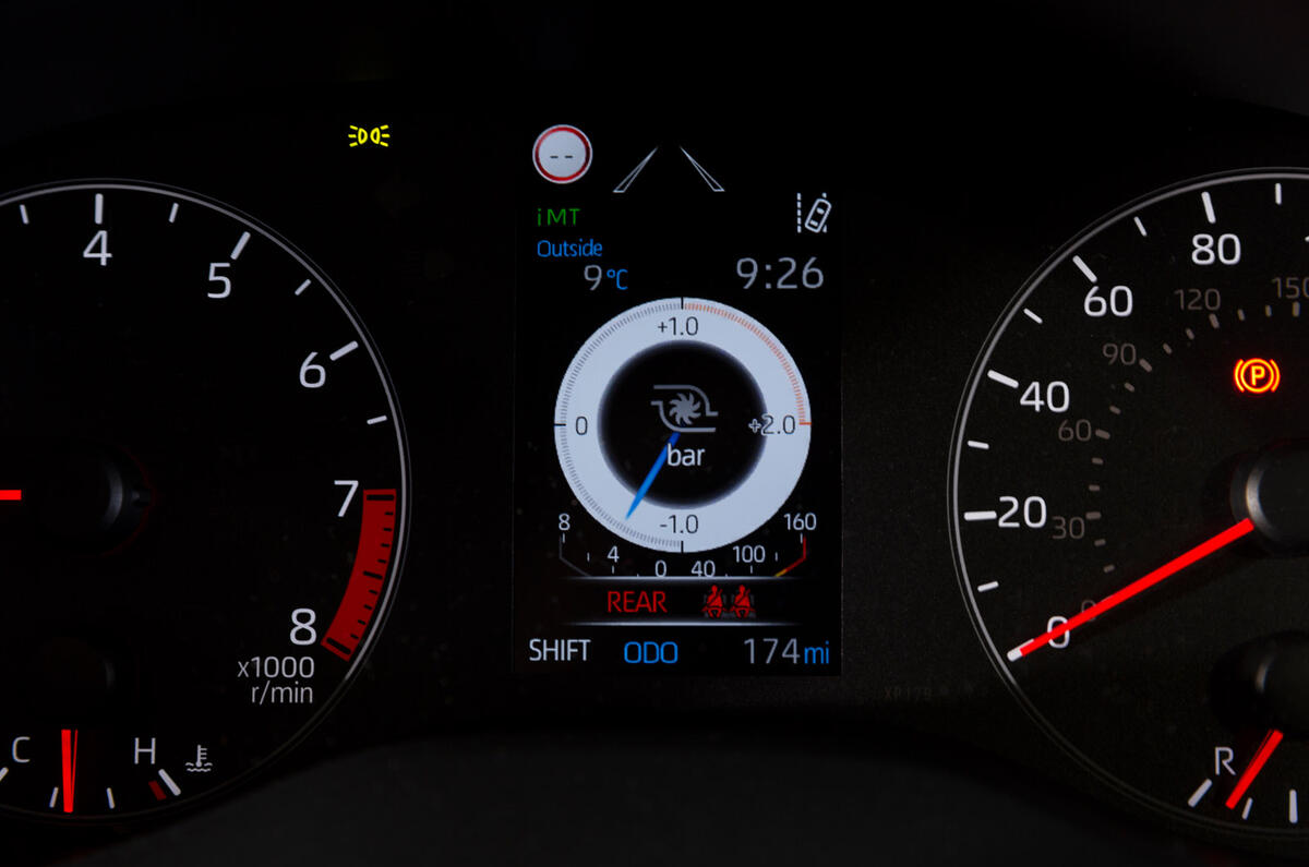 14 Toyota GR Yaris 2021 UK road test review instruments