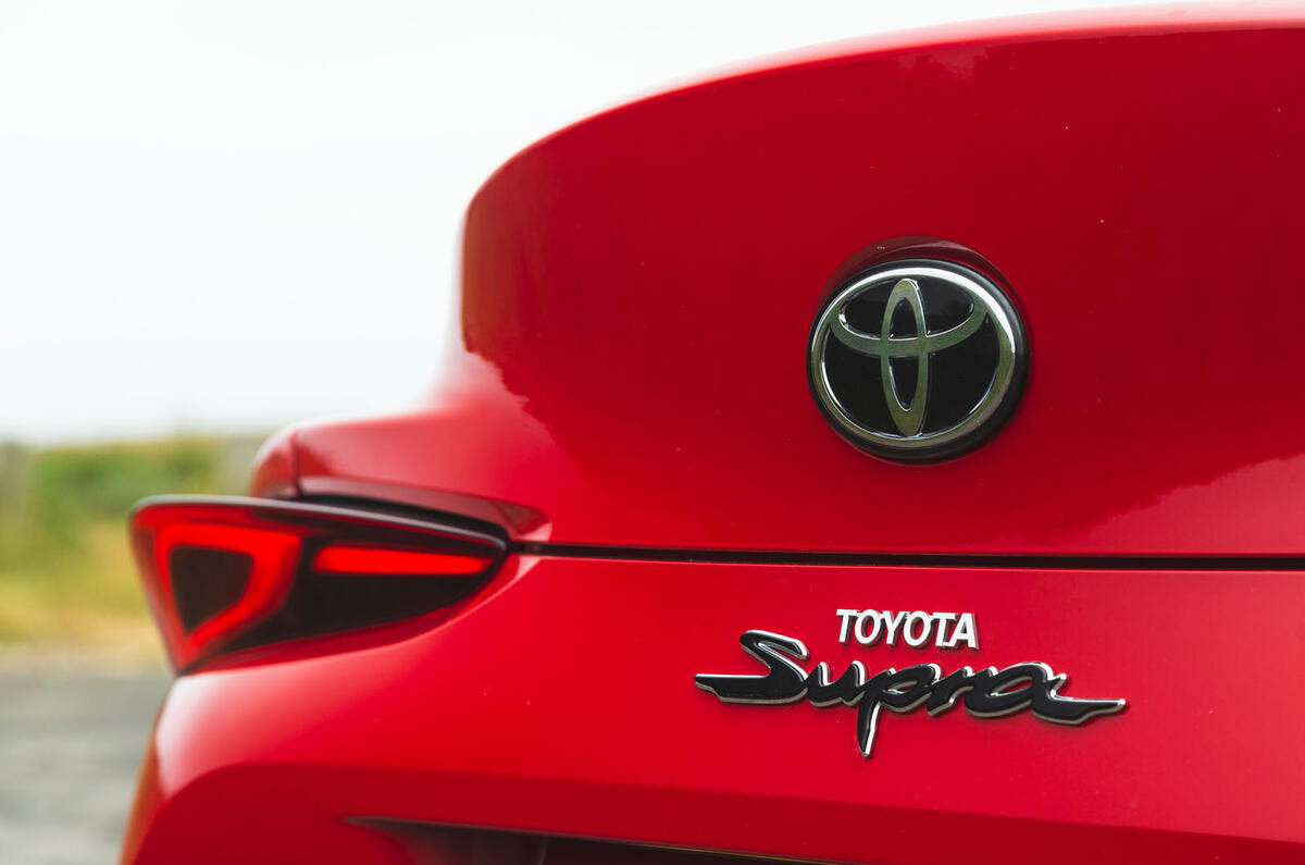 Toyota GR Supra 2019 road test review - rear badge