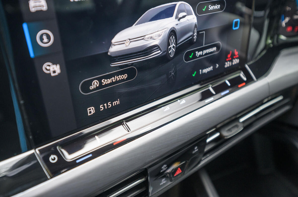 Volkswagen Golf 2020 road test review - touch-sensitive