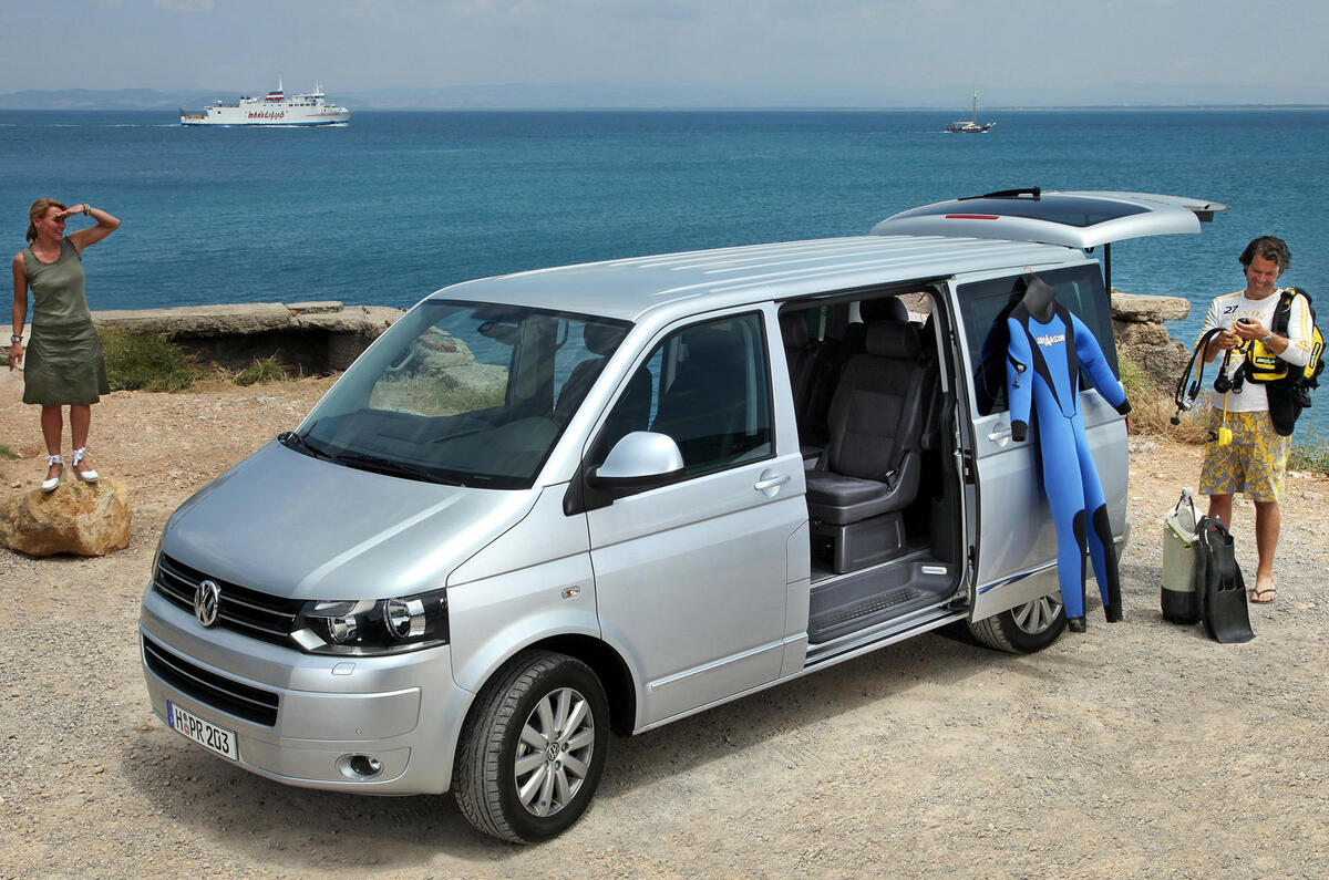 Volkswagen caravelle длина багажника