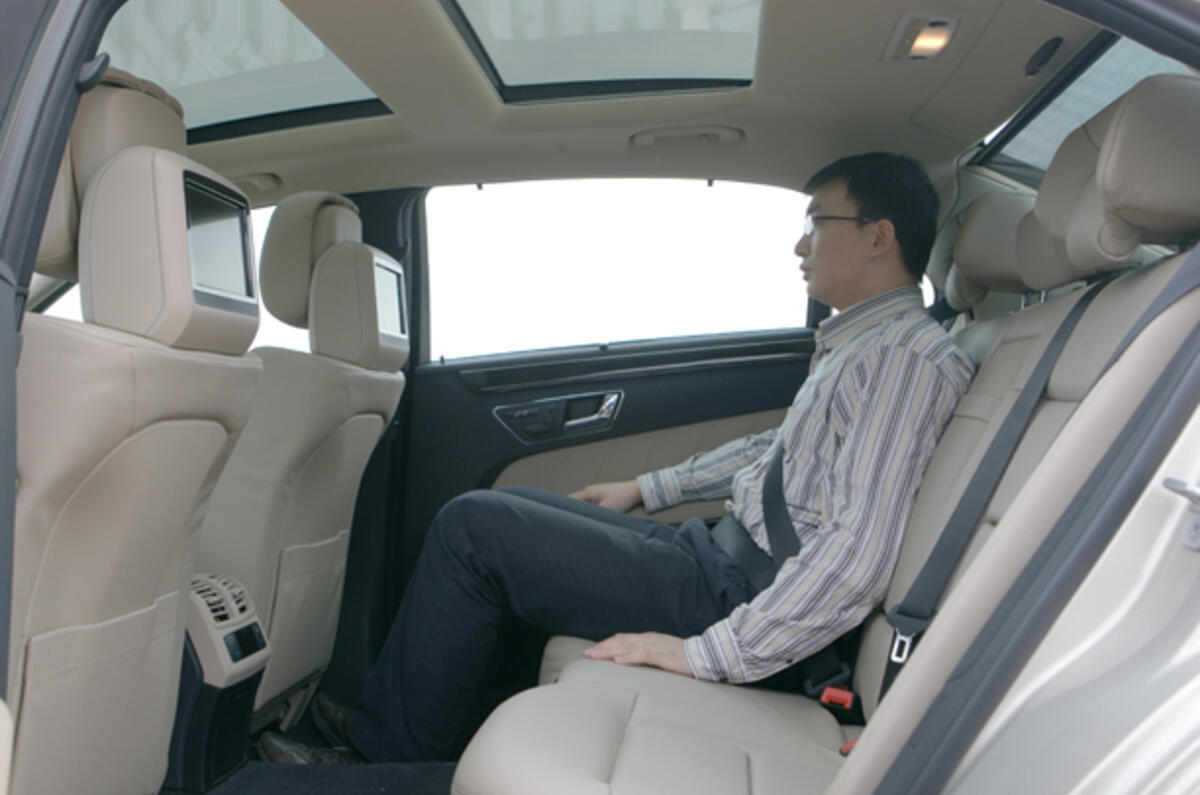 Mercedes-Benz E-Class LWB rear seats