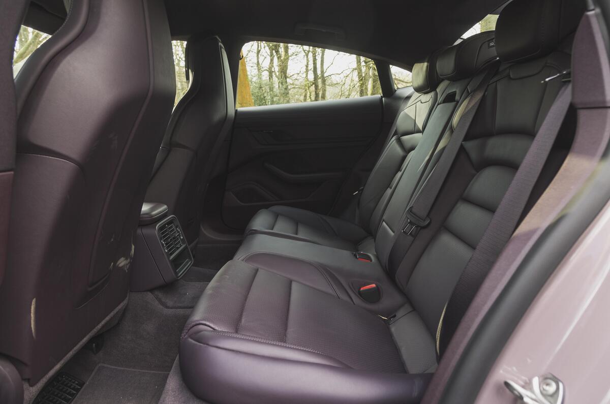 14 Porsche Taycan RWD backseats