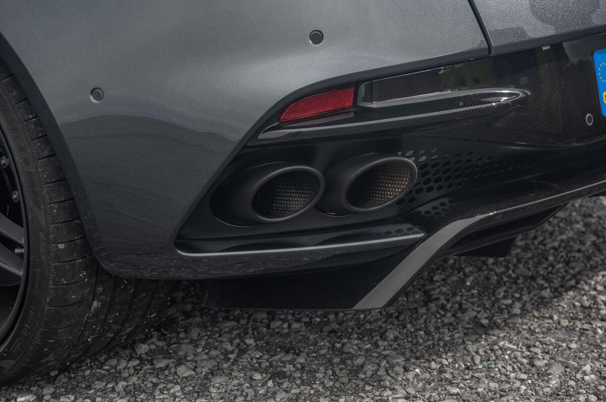 Aston Martin DBS Superleggera 2018 road test review - exhaust