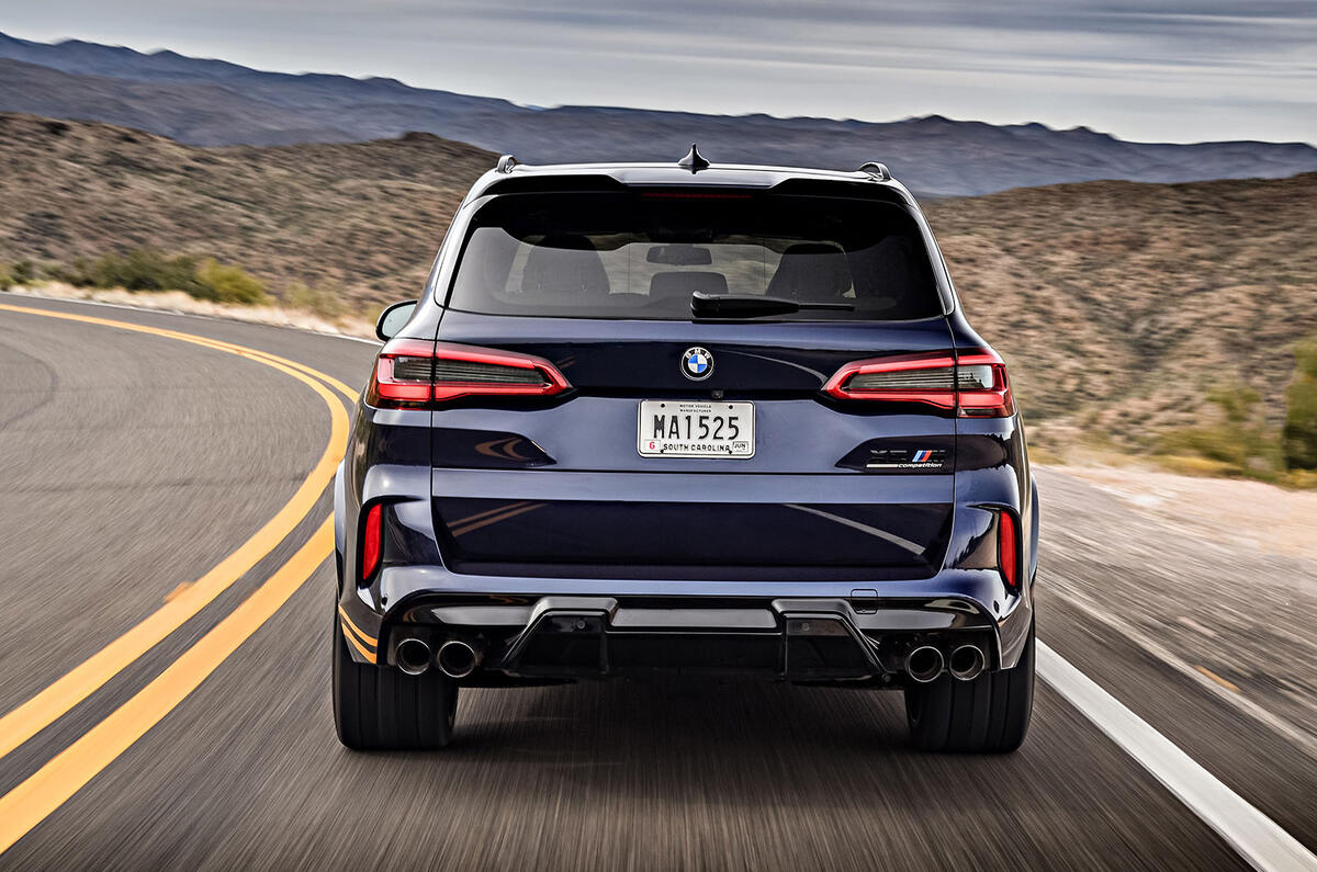 BMW X5 M Competition 2020 road test review - rear end