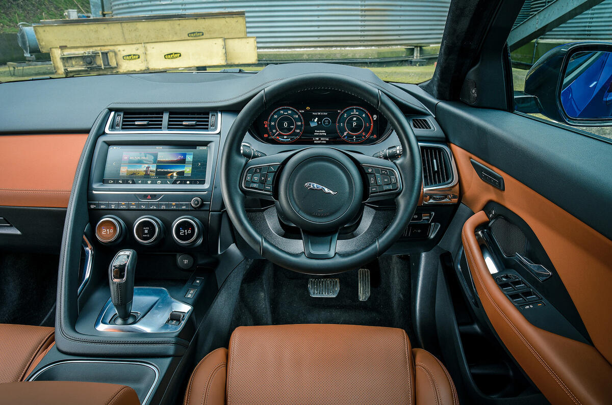 Jaguar EPace interior Autocar