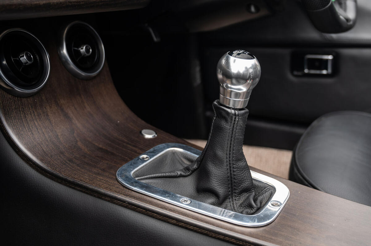 Morgan Plus Four 2020 road test review - gearstick