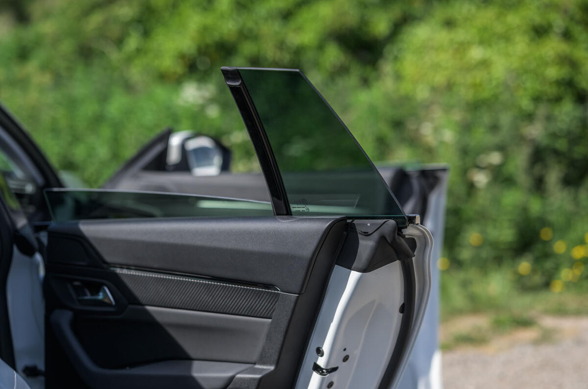 Peugeot 508 SW Hybrid 2020 road test review - pillarless doors