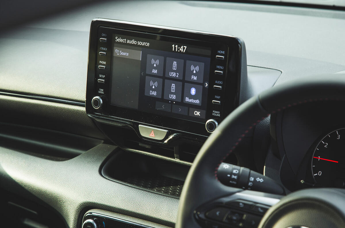 15 Toyota GR Yaris 2021 UK road test review infotainment