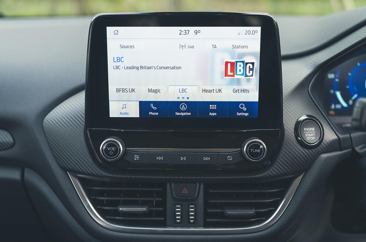 15 Ford Fiesta Active infotainment