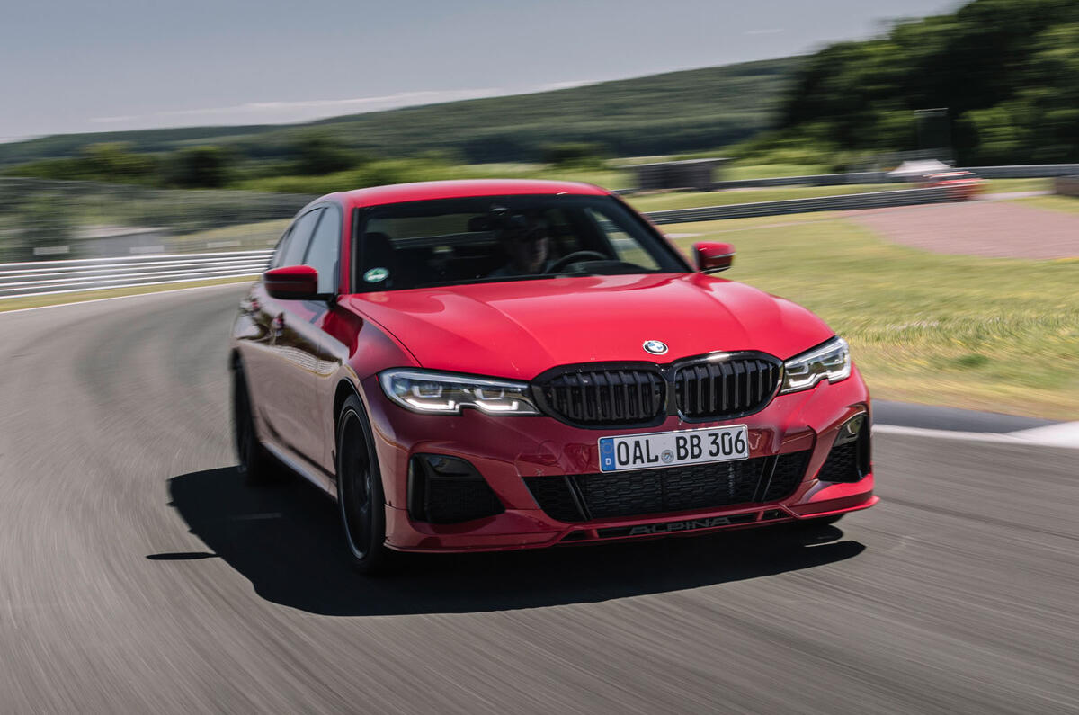 Alpina B3 2020 road test review - track front