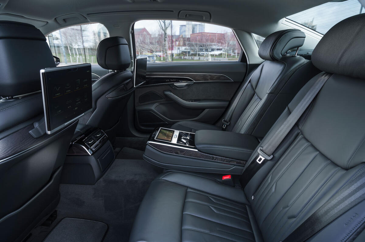 Audi A8 60 TFSIe 2020 road test review - legroom