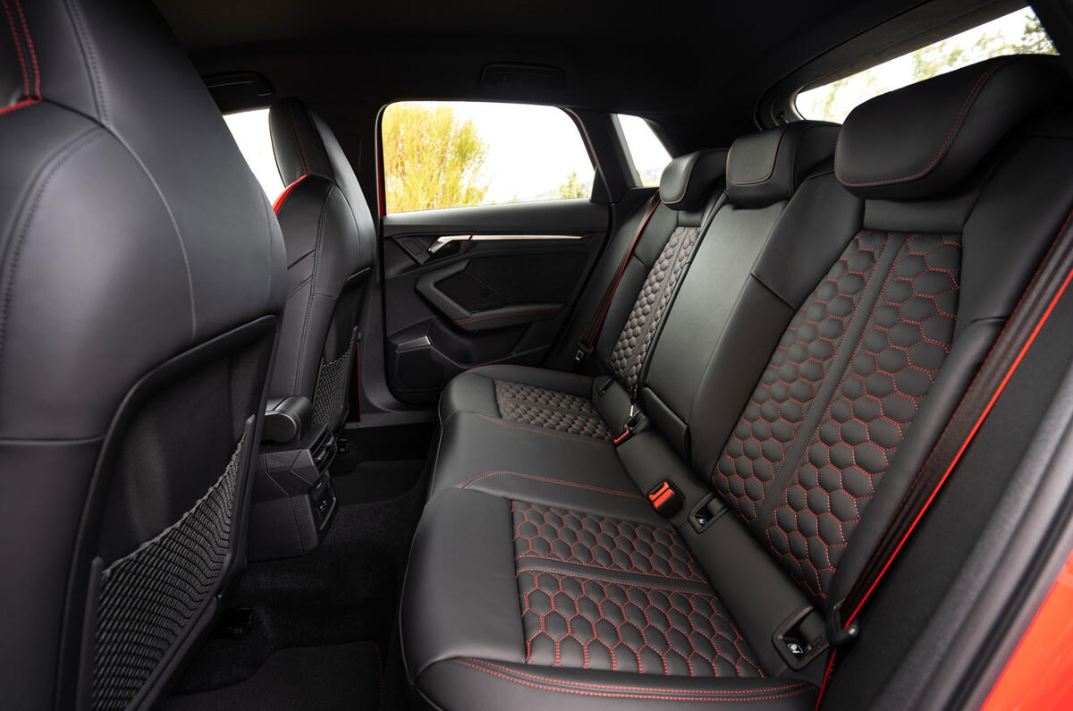 16 Audi RS3 2021 first drive review rear seats