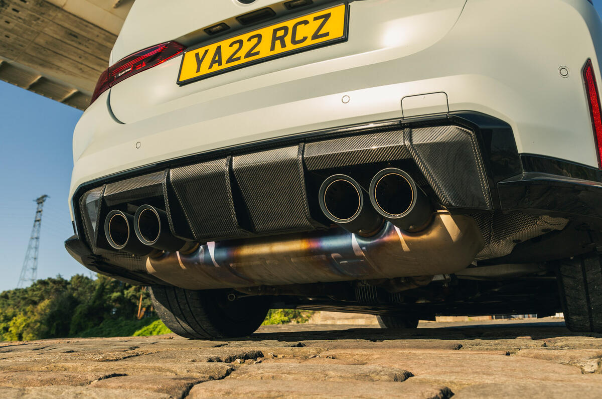 16 BMW M4 CSL RT 2022 titatnium exhaust