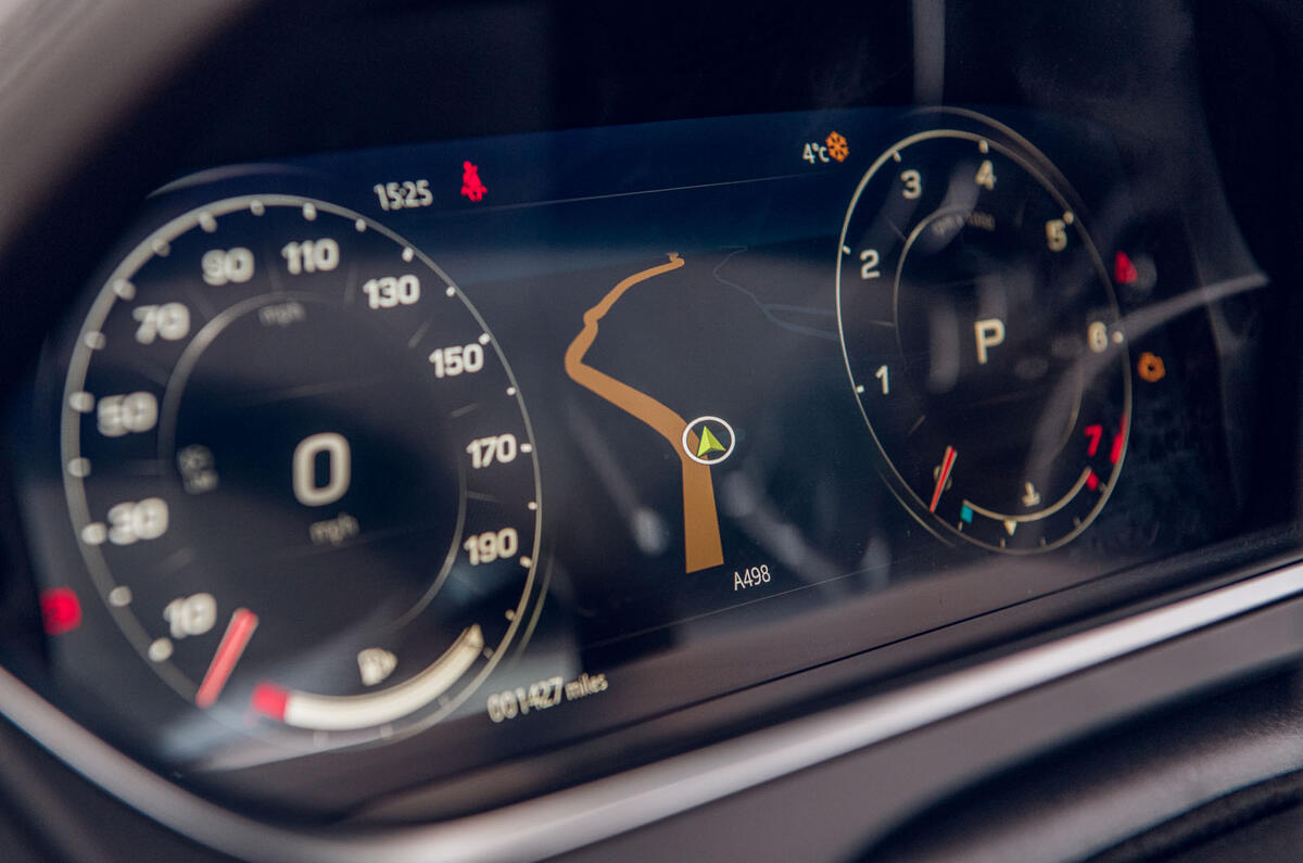 Jaguar F-Type 2020 road test review - instruments