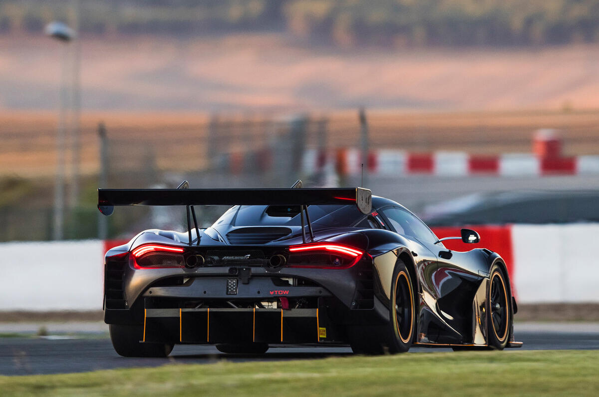 16 McLaren 720S GT3X 2021 first drive review track rear