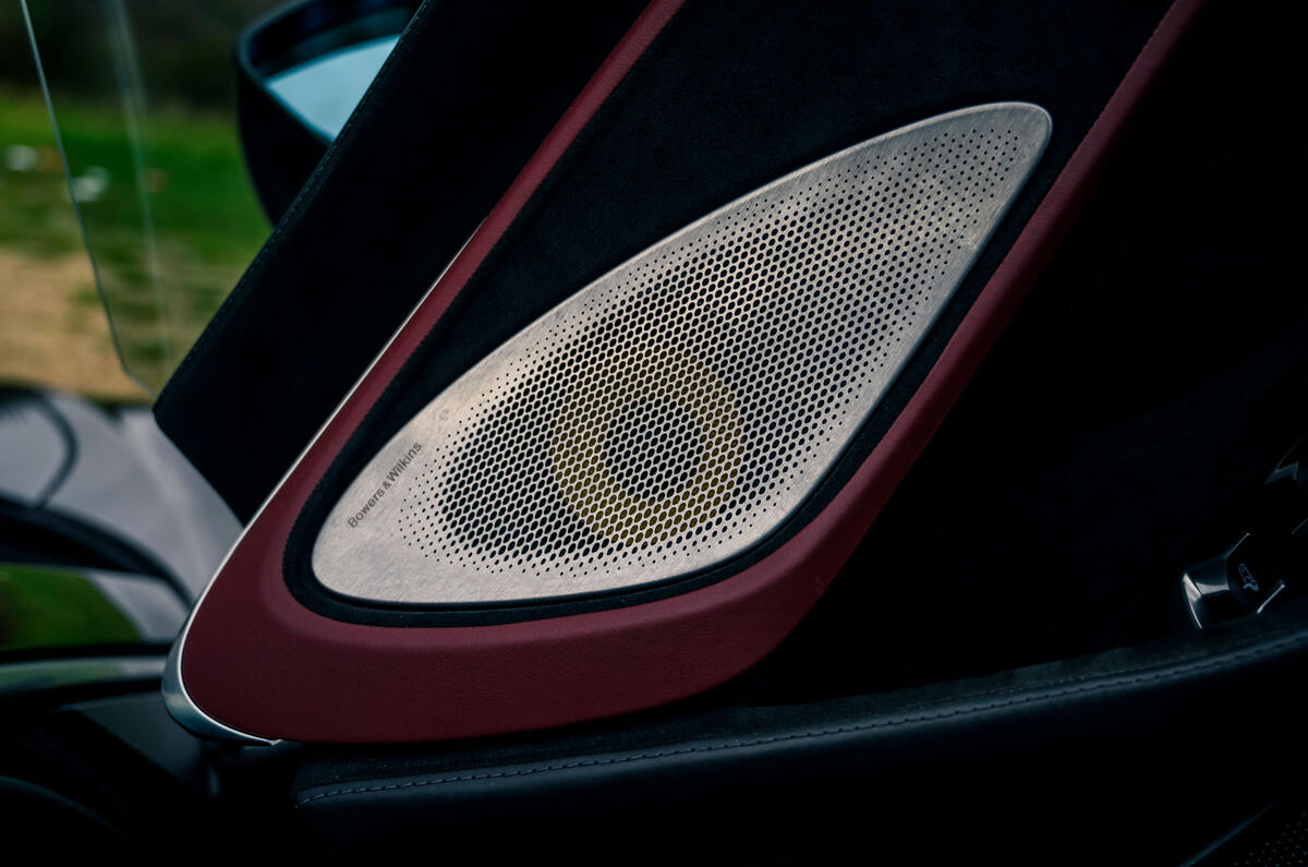 16 McLaren GT 2021 road test review speakers