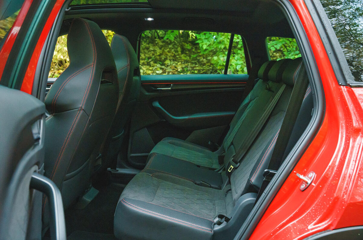 16 Skoda Kodiaq vRS 2022 road test rear seats