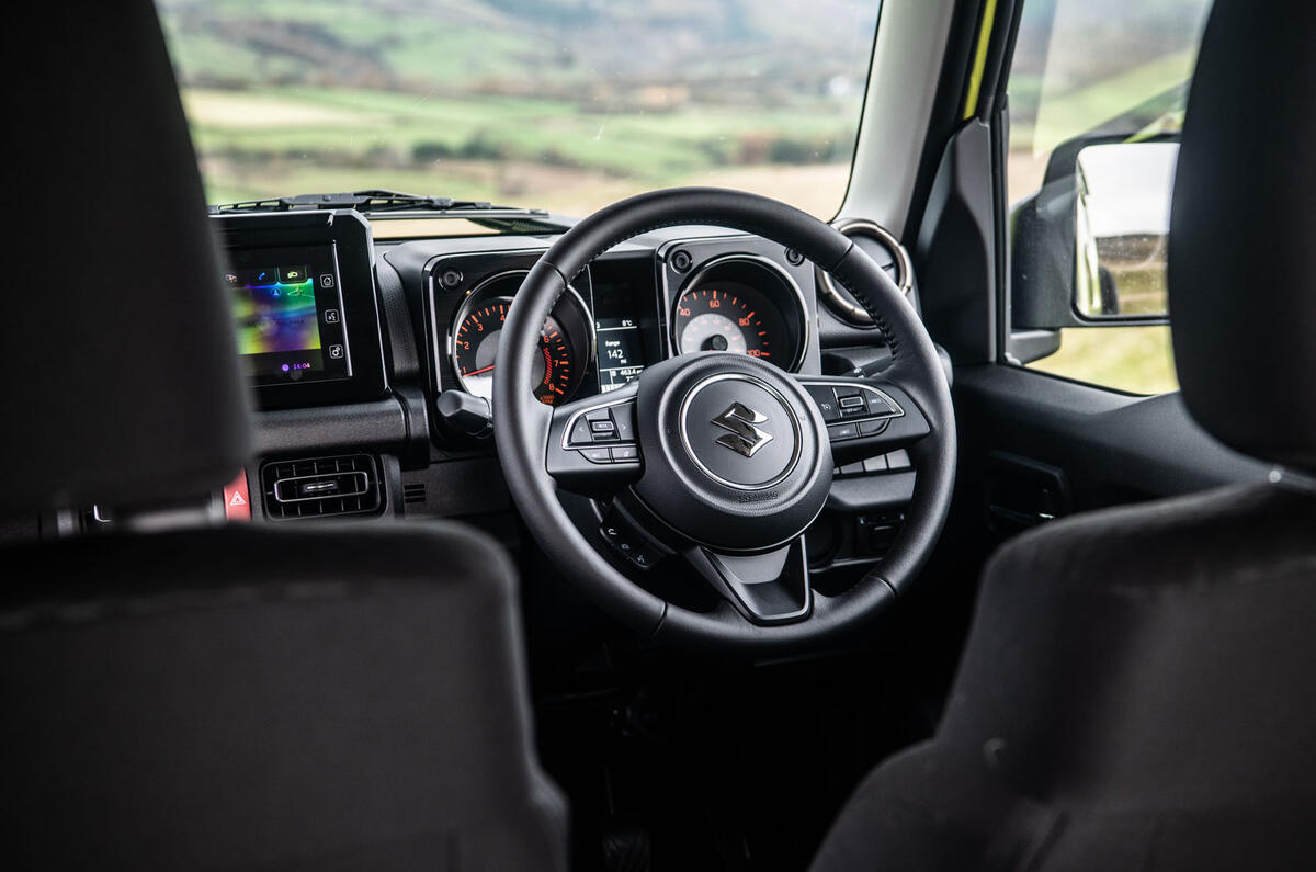 Suzuki Jimny 2018 road test review - steering wheel