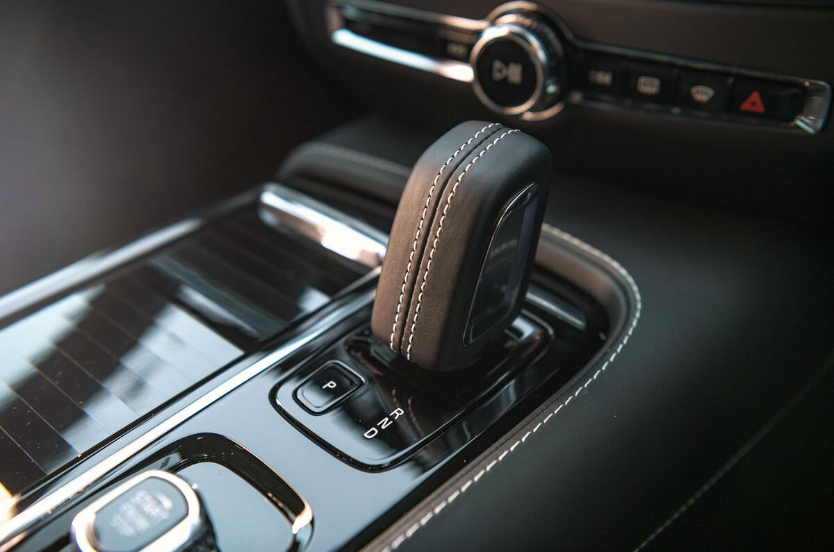 Volvo S60 Polestar Engineered 2020 road test review - gearstick